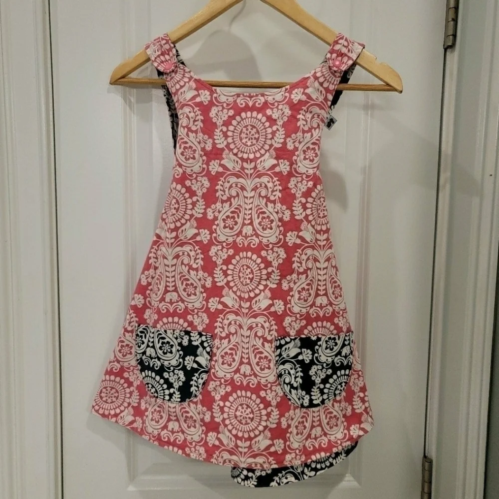 I Am Naturals Reversible Adj. Wrap Cotton Dress - Size Large 4-7 Years
